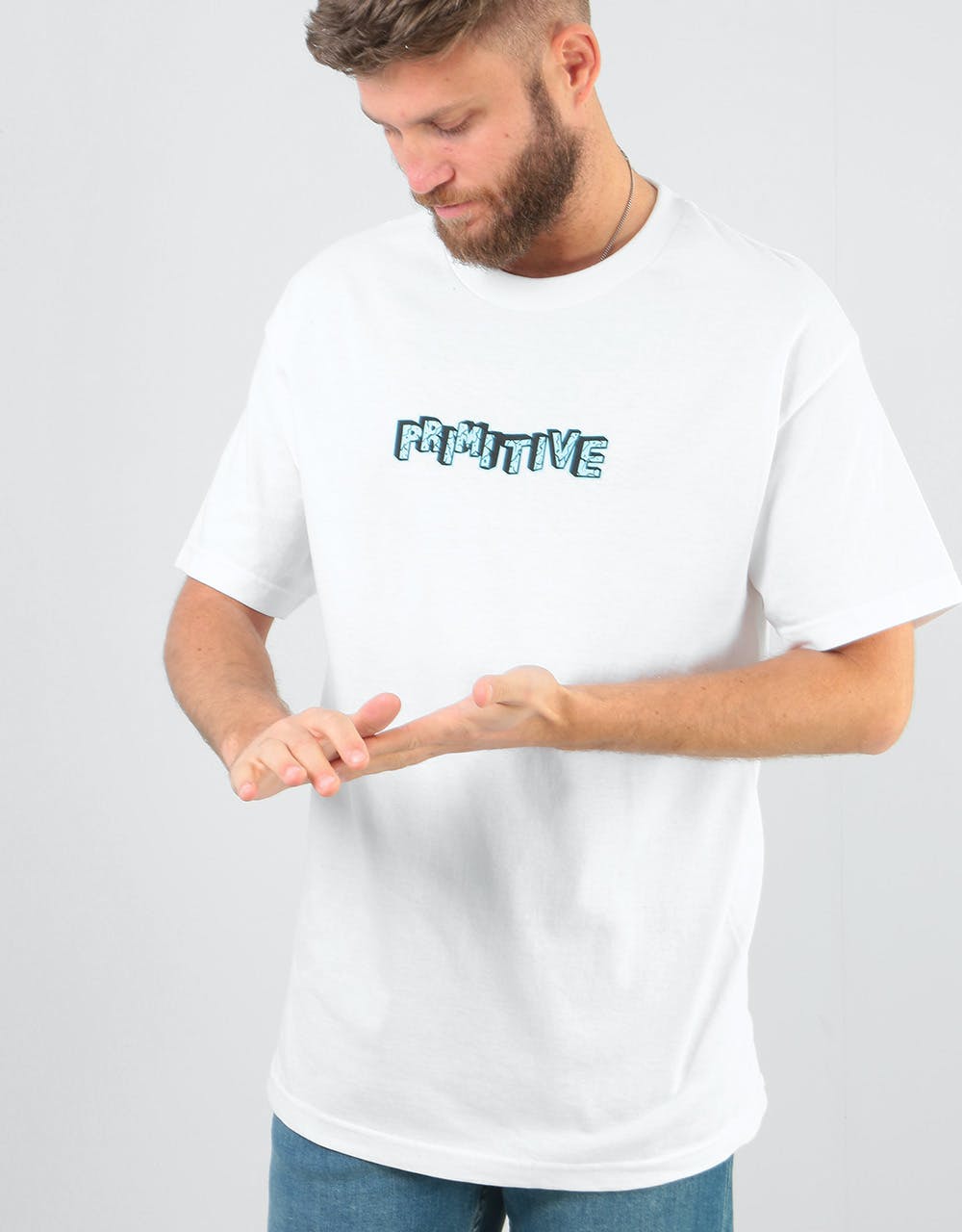 Primitive x Rick & Morty Rick Destructed T-Shirt - White
