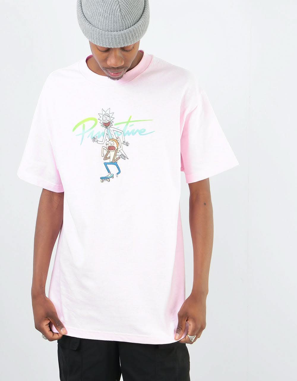 Primitive x Rick & Morty Nuevo R&M Skate T-Shirt - Pink