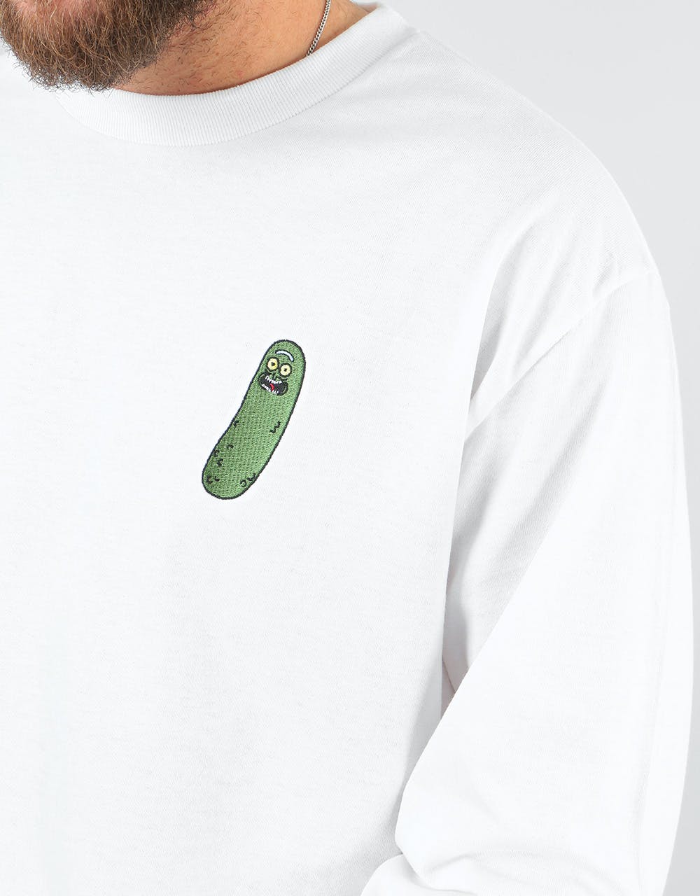 Primitive x Rick & Morty Pickle Rick L/S T-Shirt - White