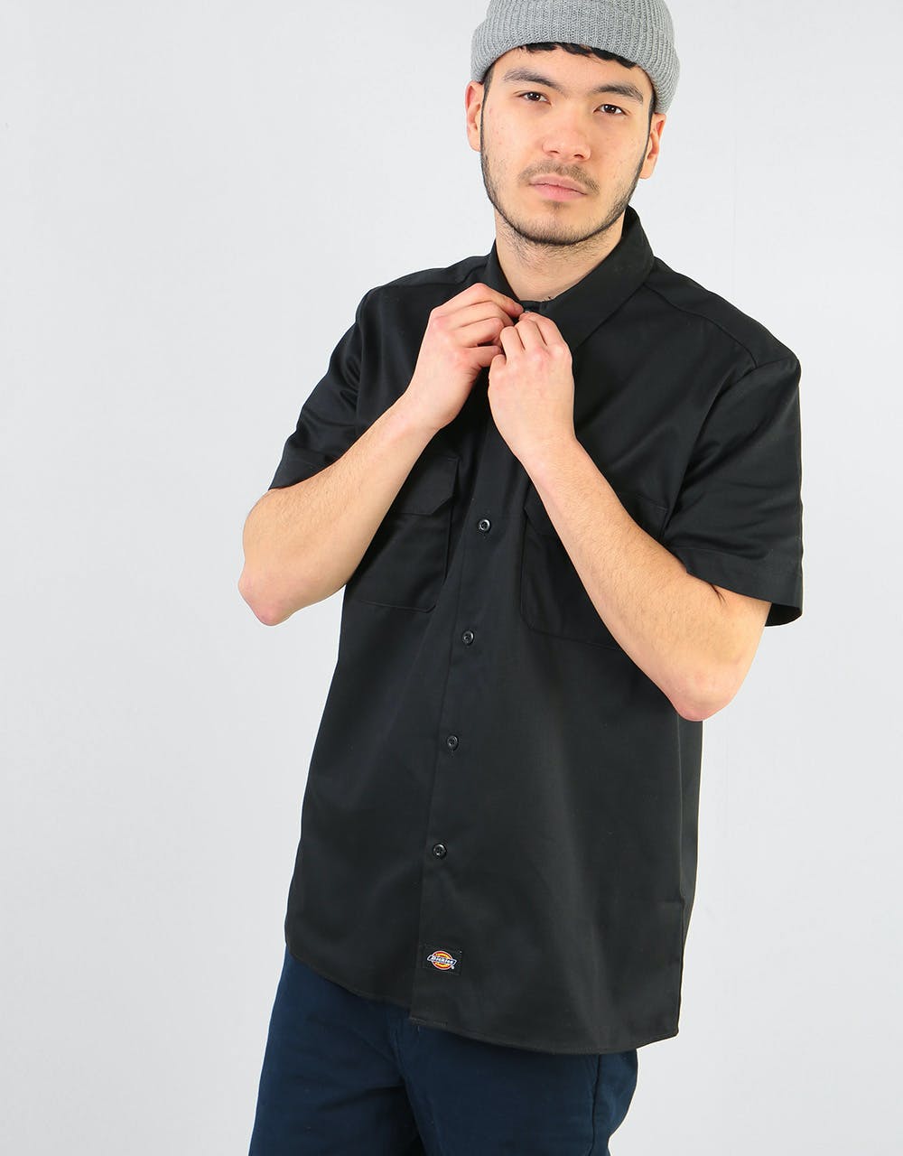 Dickies Short Sleeve Slim Shirt - Black