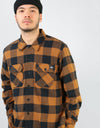 Dickies Long Sleeve Sacramento Shirt - Brown Duck