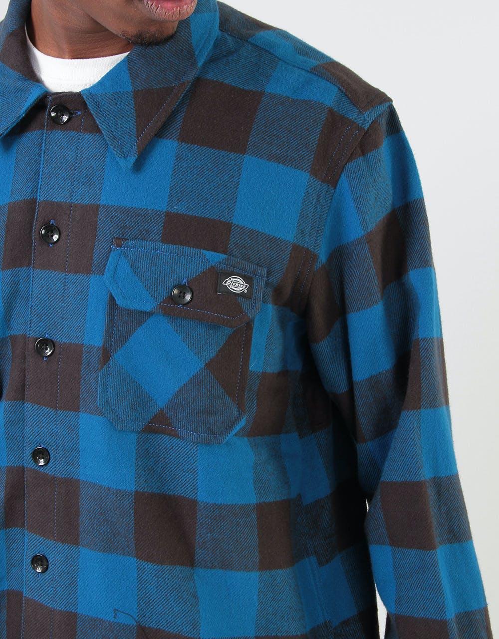 Dickies Long Sleeve Sacramento Shirt - Blue