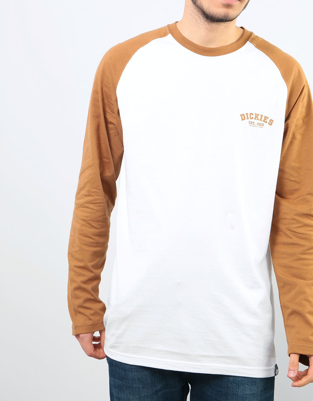Dickies L/S Baseball T-Shirts - Brown Duck