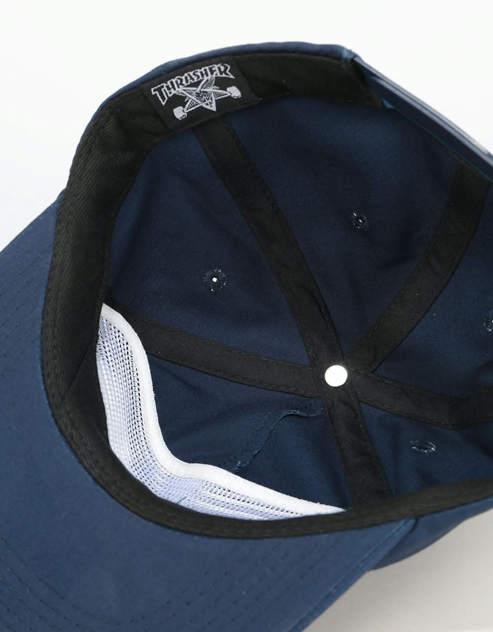 Thrasher Outlined Snapback Cap - Navy