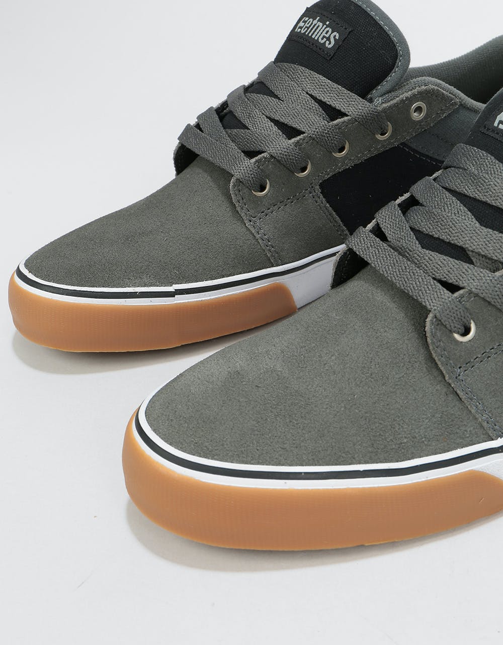 Etnies Barge LS Skate Shoes - Grey/Black/Silver