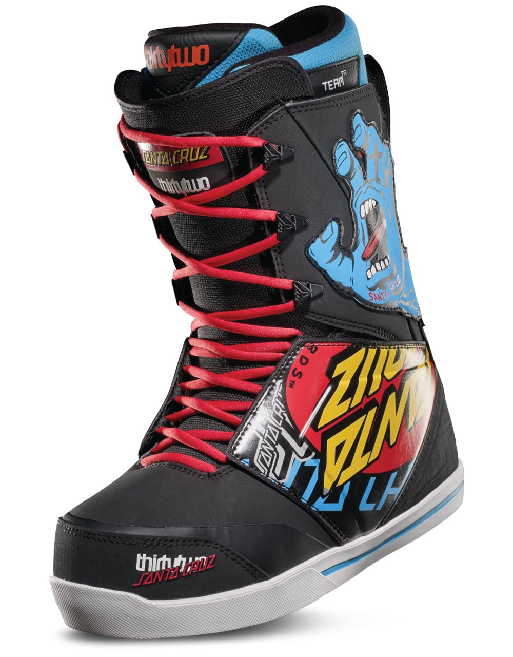 ThirtyTwo x Santa Cruz Lashed Snowboard Boots - Black/Print