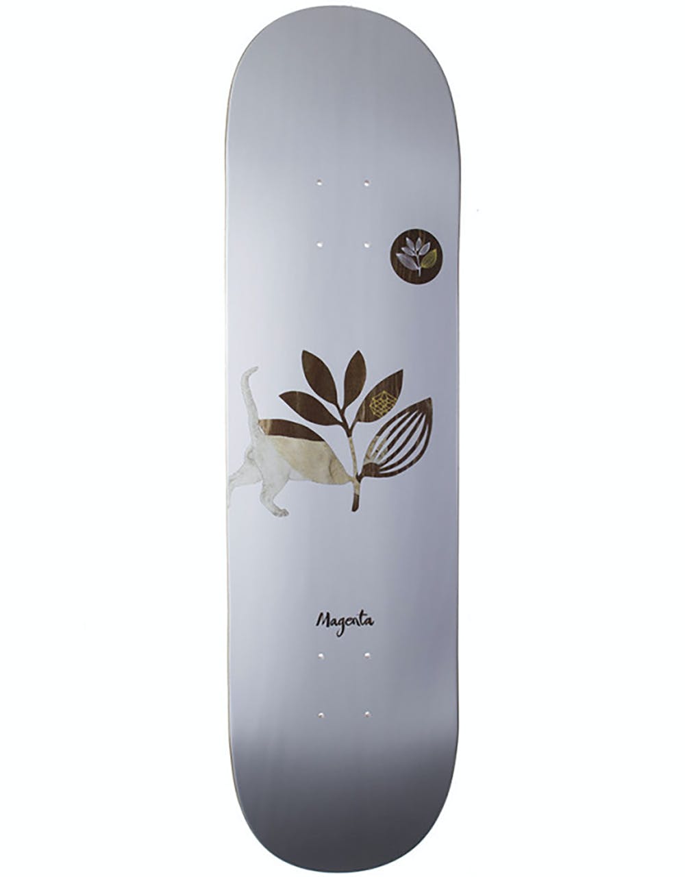 Magenta Cat Skateboard Deck - 7.875"