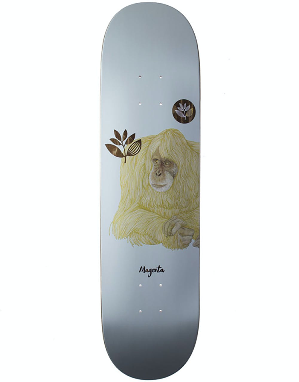 Magenta Monkey Skateboard Deck - 8.6"