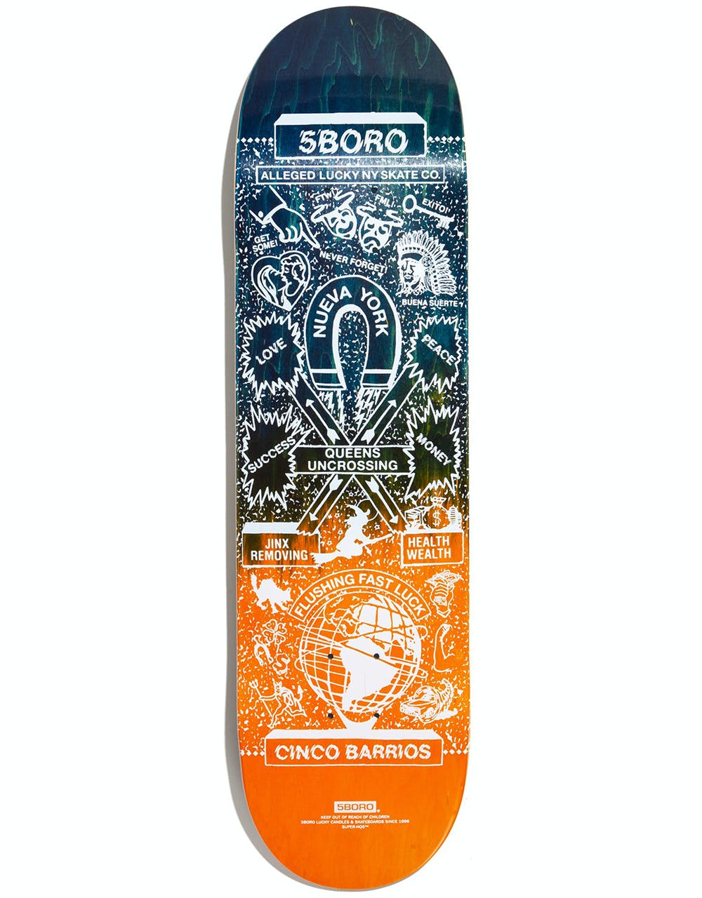 5Boro Lucky Queens Skateboard Deck - 8.375"