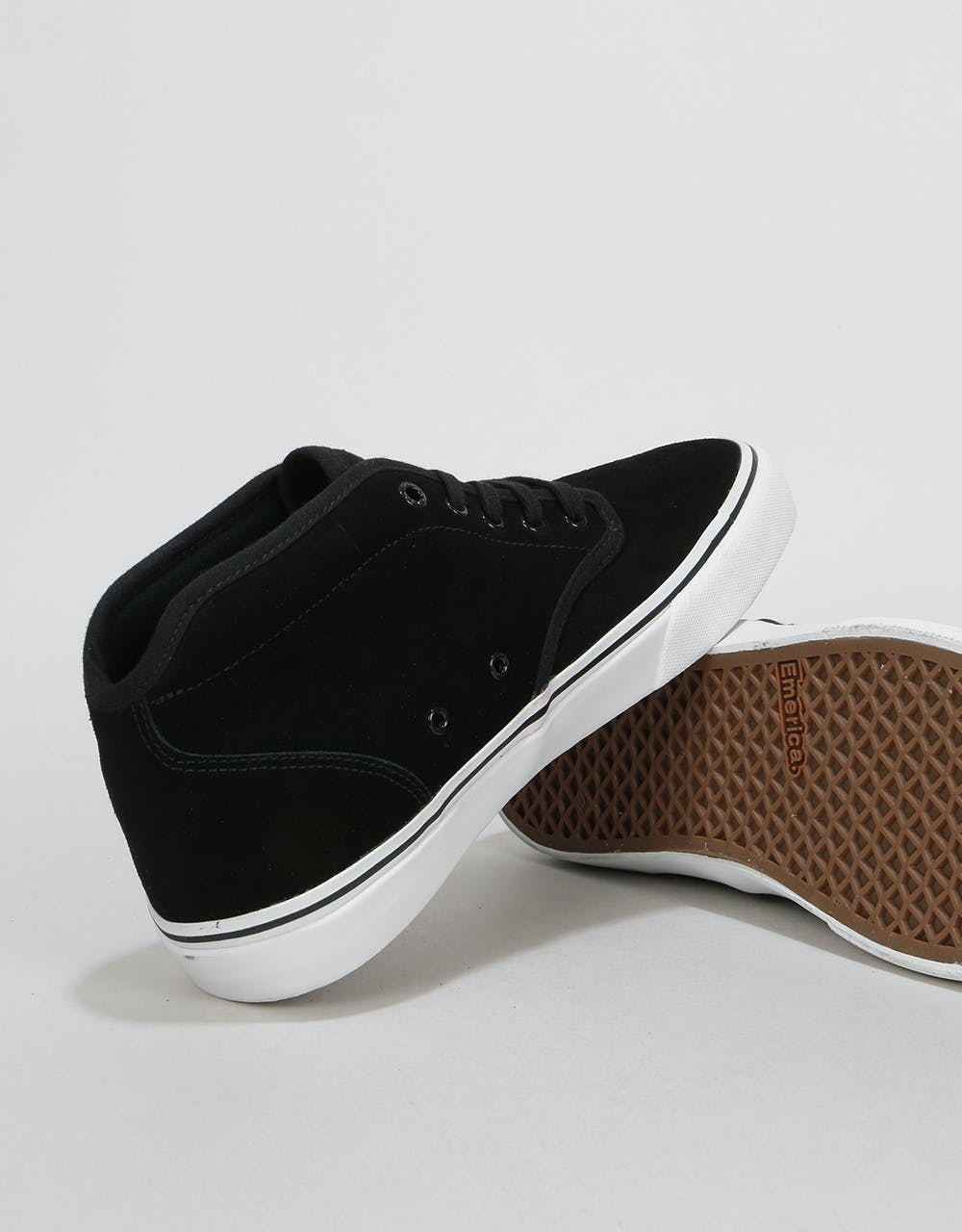 Emerica Wino G6 Mid Skate Shoes - Black/White/Gold