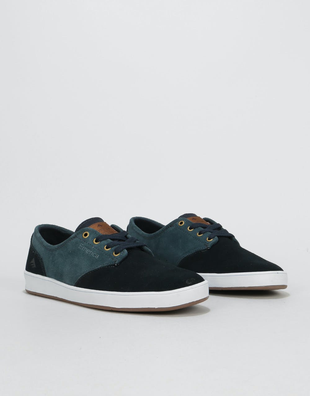 Emerica The Romero Laced Skate Shoes - Navy/Blue/Gold