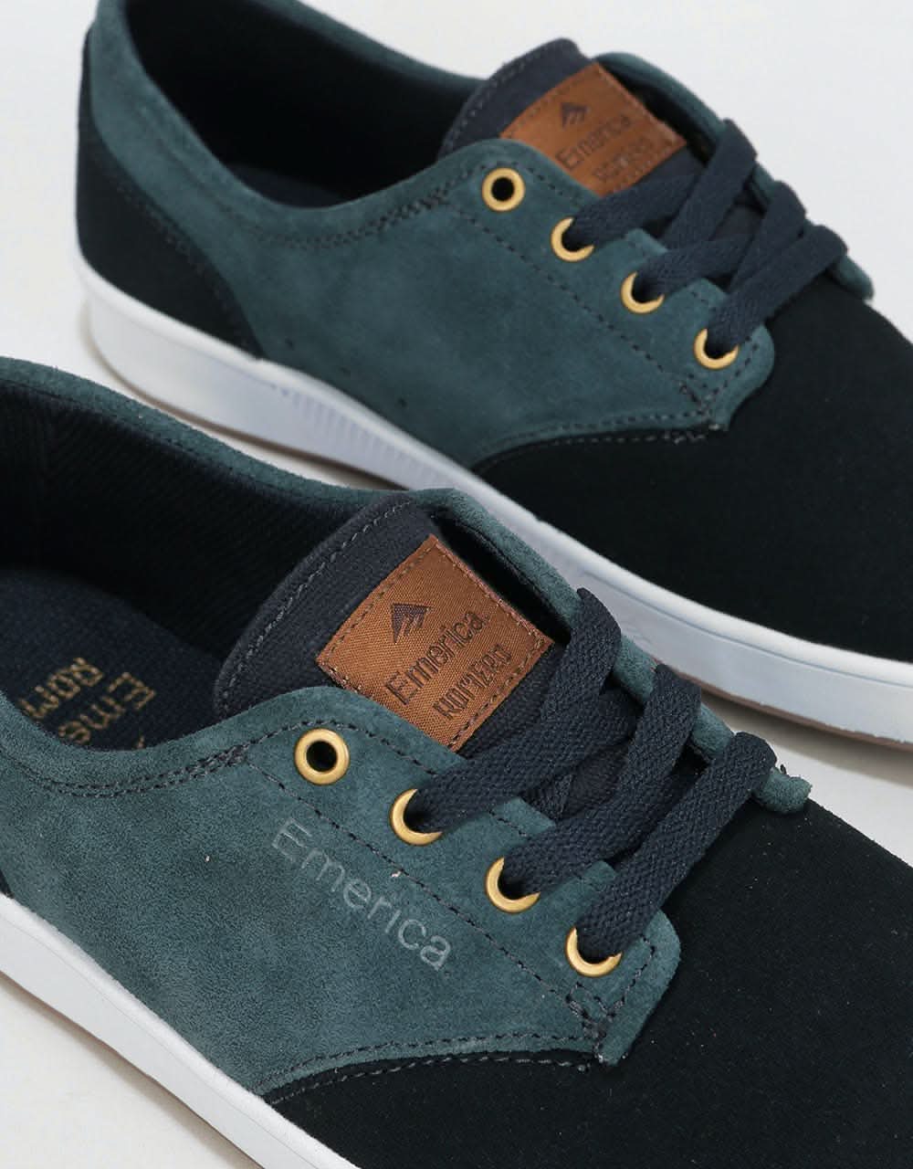 Emerica The Romero Laced Skate Shoes - Navy/Blue/Gold