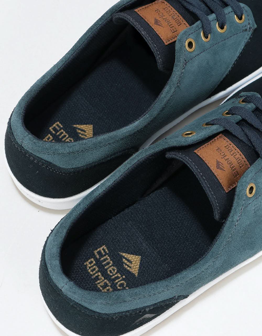 Emerica The Romero Laced Skate Shoes - Navy/Blue/Gold