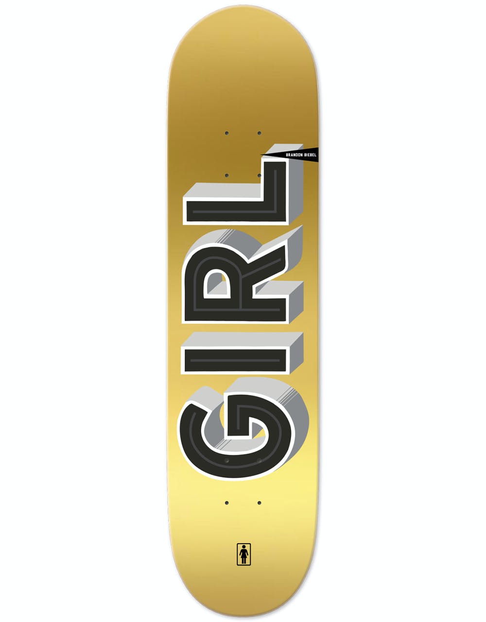 Girl Biebel Sign Painter Skateboard Deck - 8"
