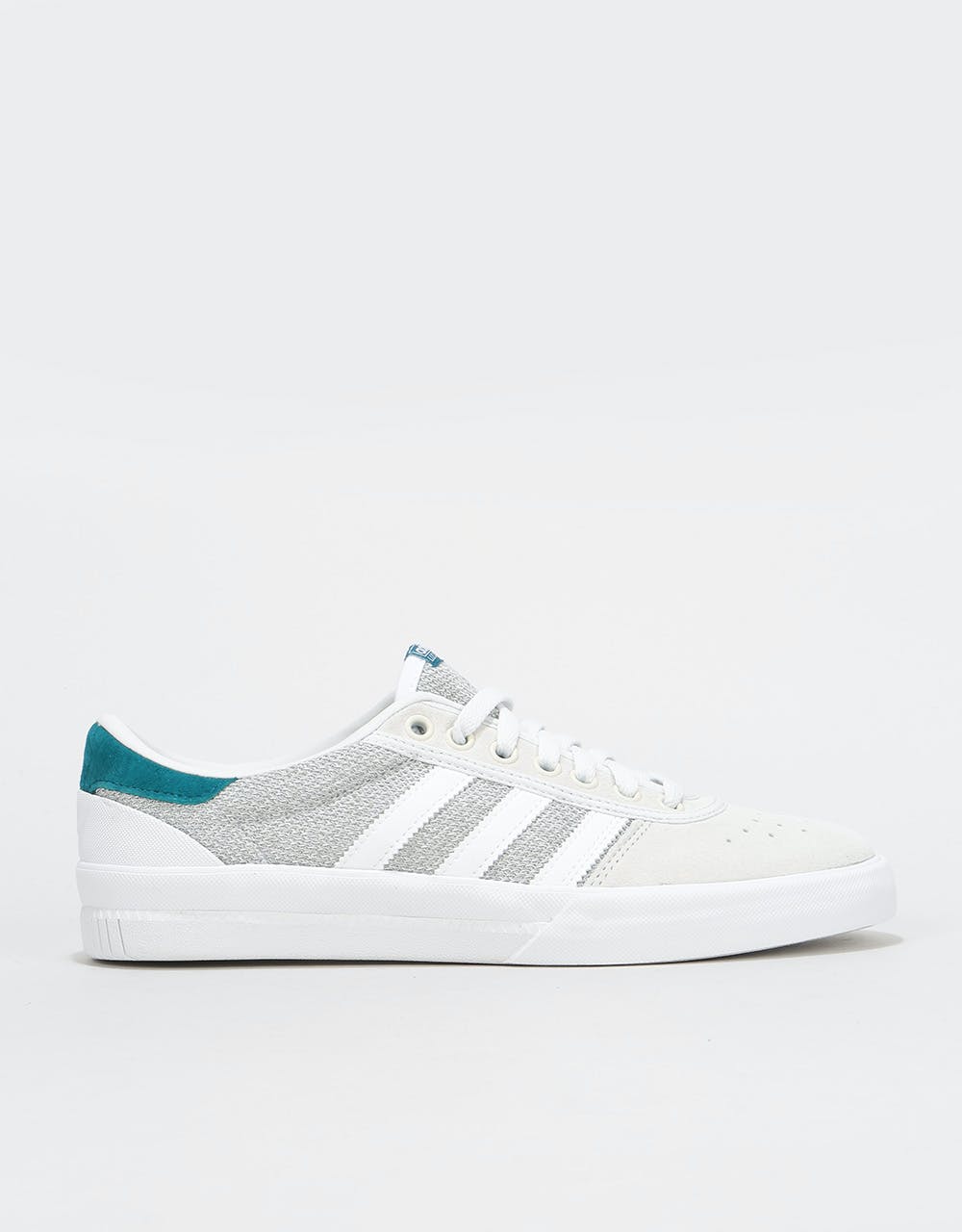 Adidas Lucas Premiere Skate Shoes - White/Solid Grey/Real Teal