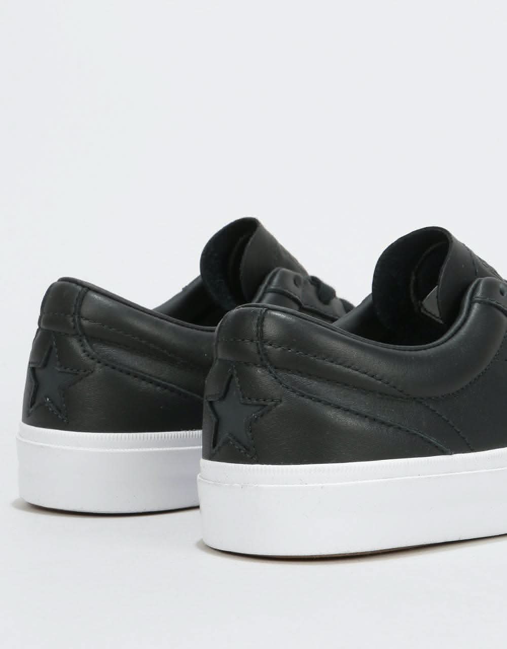 Converse One Star CC Pro Ox Skate Shoes - Black/Black/White