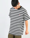 Carhartt WIP S/S Huron Stripe T-Shirt - Black/Cardinal