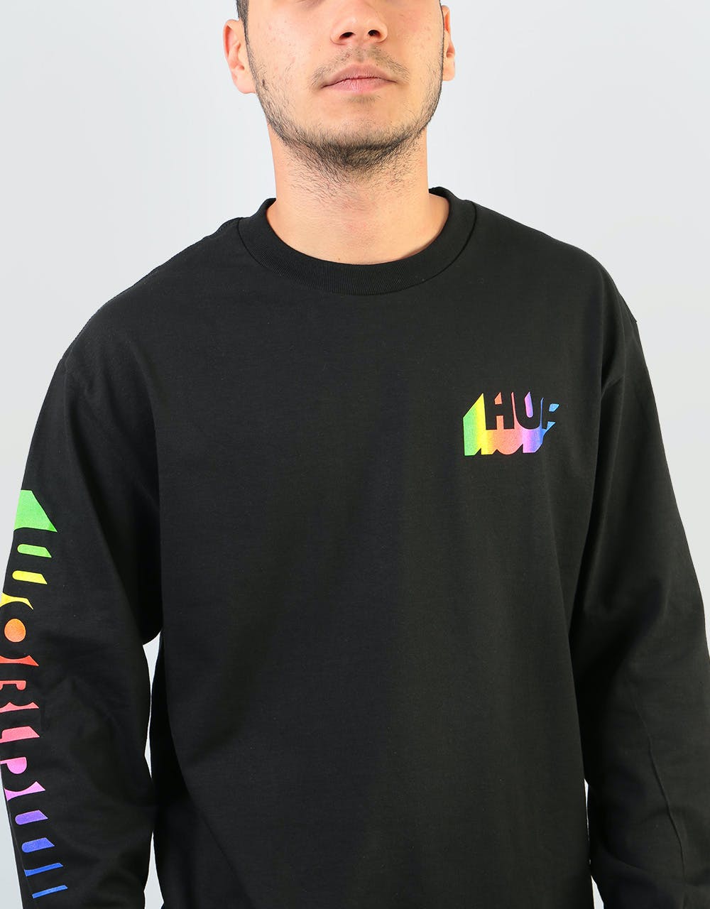 HUF Aura L/S T-Shirt - Black
