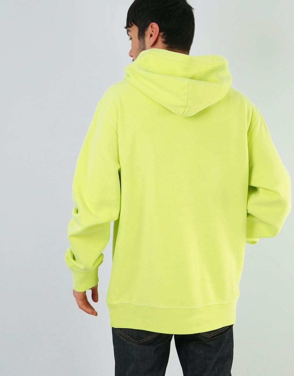Stüssy Stock Logo Pullover Hoodie - Lime