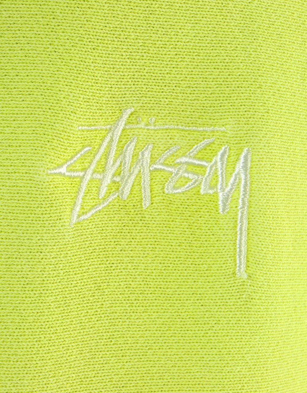 Stüssy Stock Logo Pullover Hoodie - Lime