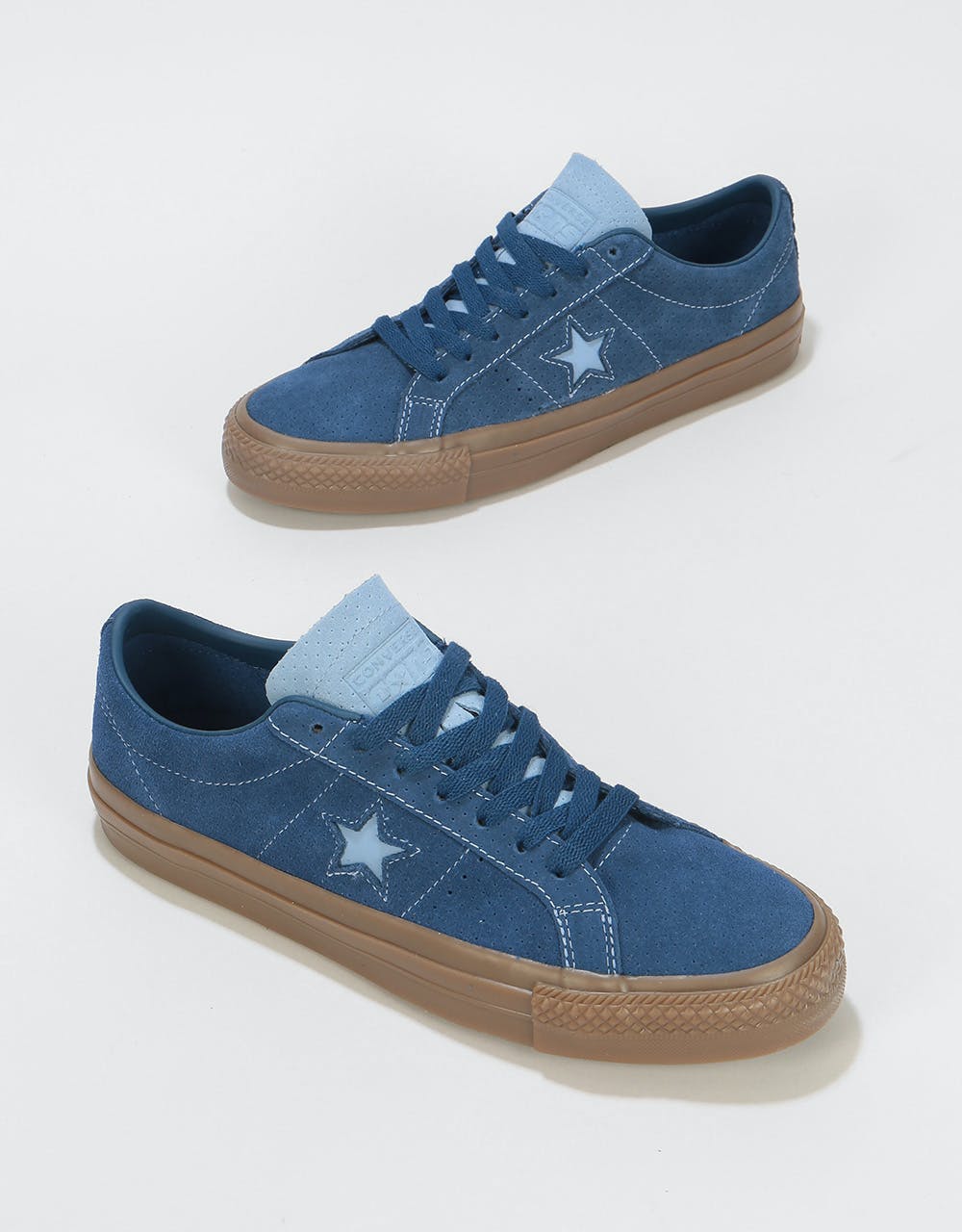 Converse One Star Pro Ox Skate Shoes - Navy/Indigo Fog/Brown