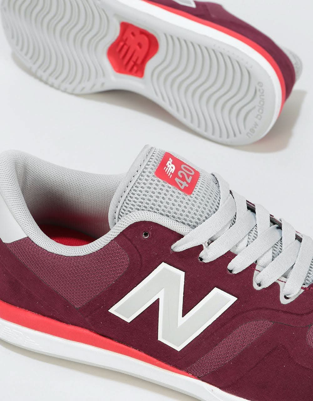 New Balance Numeric Henry 420 Skate Shoes - Burgundy/Red