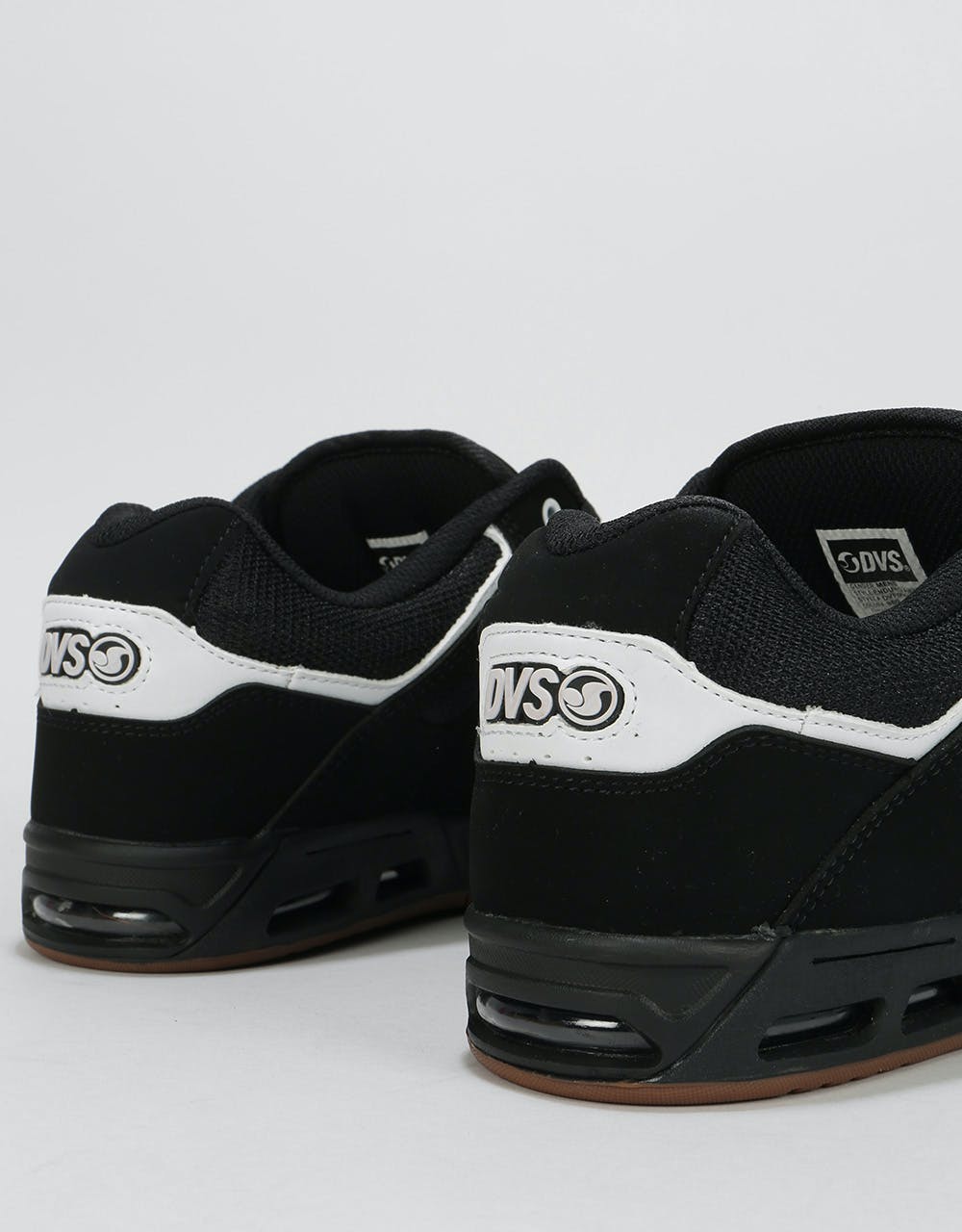DVS Enduro Heir Skate Shoes - Black/White/Black Nubuck