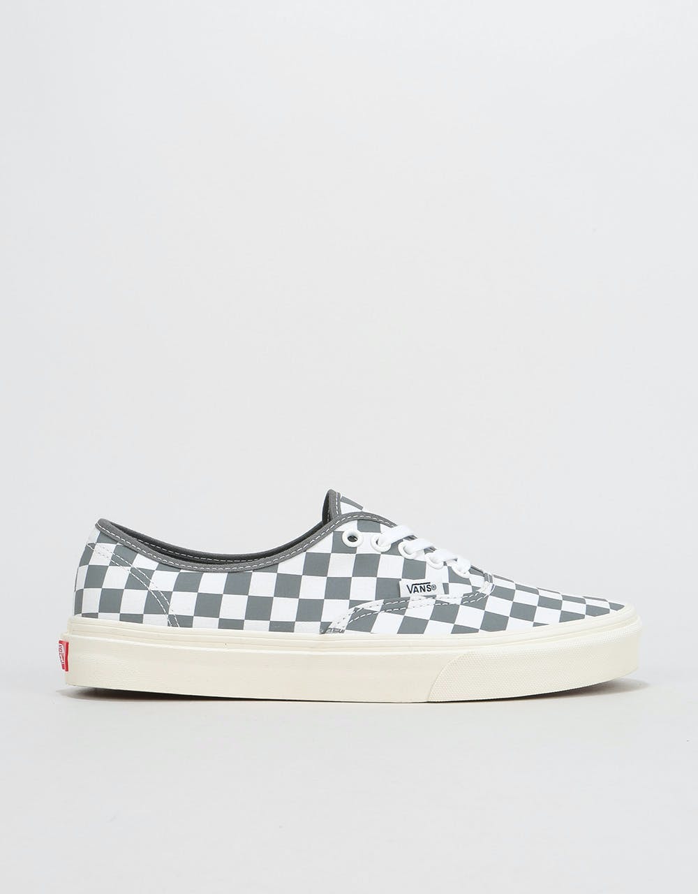 Vans Authentic Skate Shoes - (Checkerboard) Pewter/Marshmallow