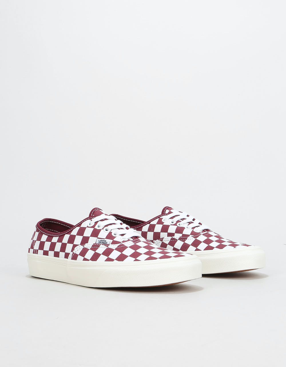 Vans Authentic Skate Shoes - (Checkerboard) Port Royale/Marshmallow