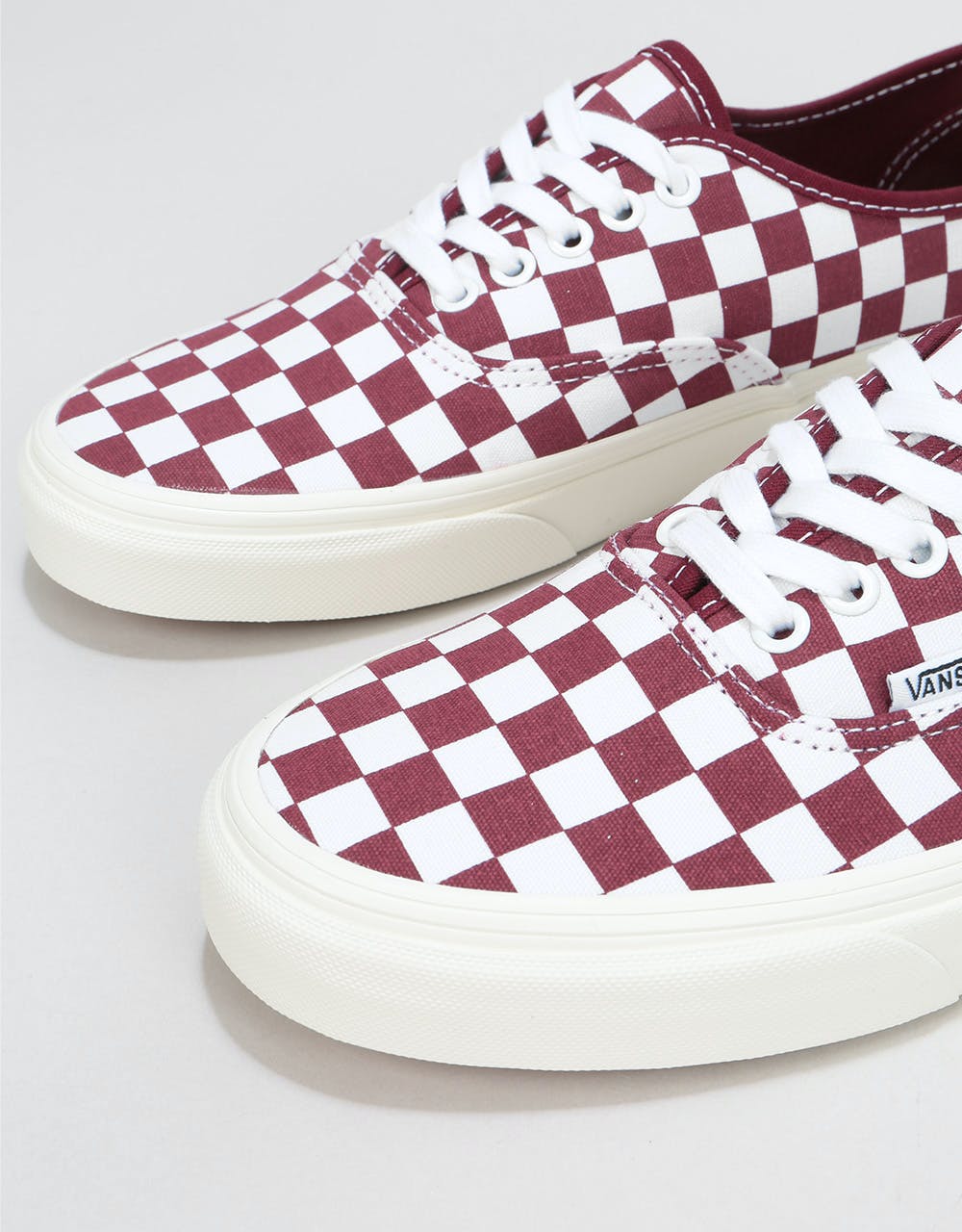 Vans Authentic Skate Shoes - (Checkerboard) Port Royale/Marshmallow