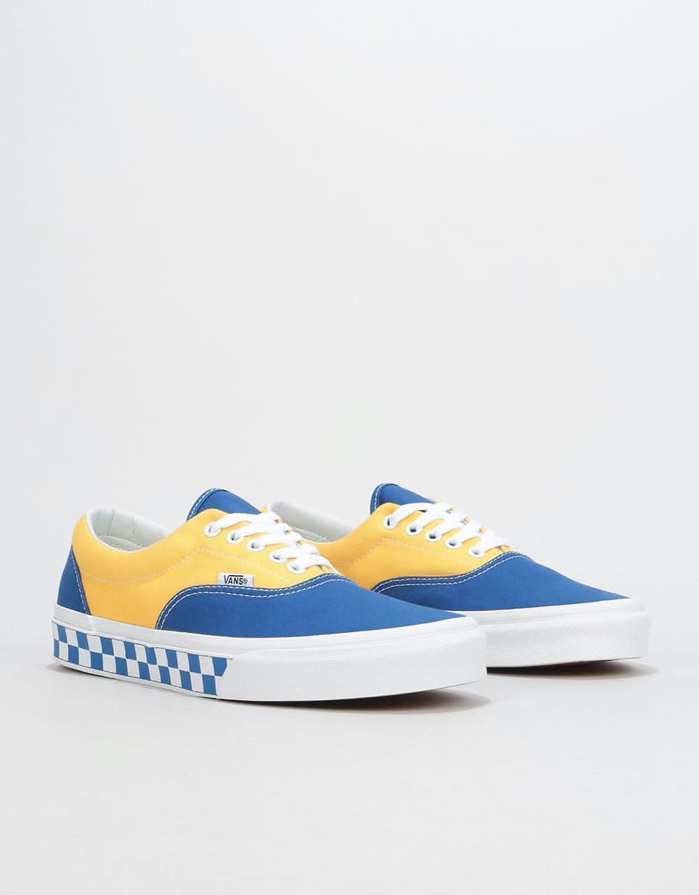 Vans Era Skate Shoes - (BMX Checkerboard) True Blue/Yellow