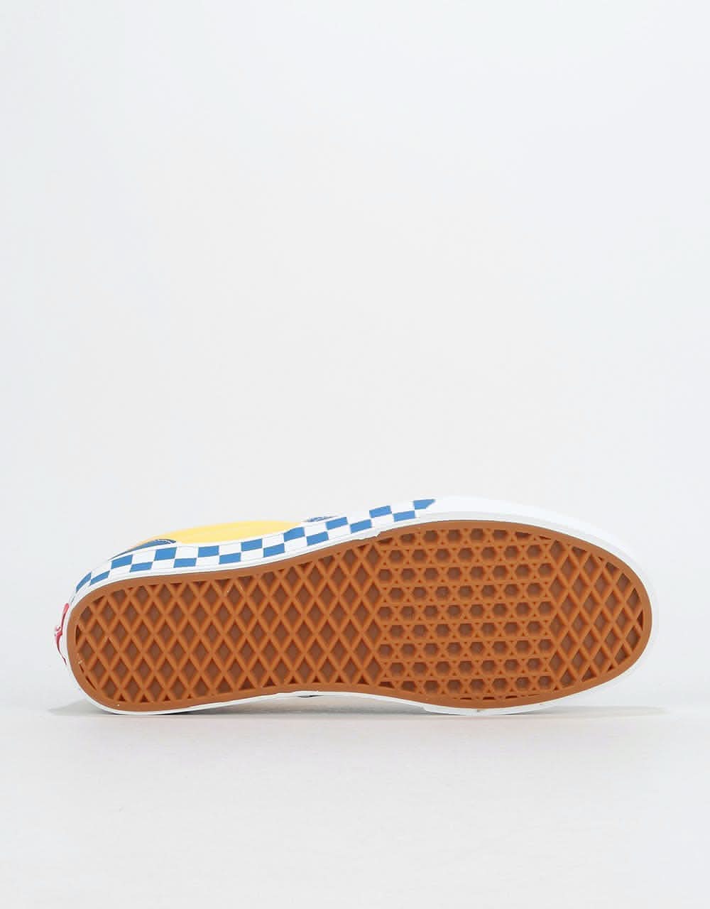 Vans Era Skate Shoes - (BMX Checkerboard) True Blue/Yellow