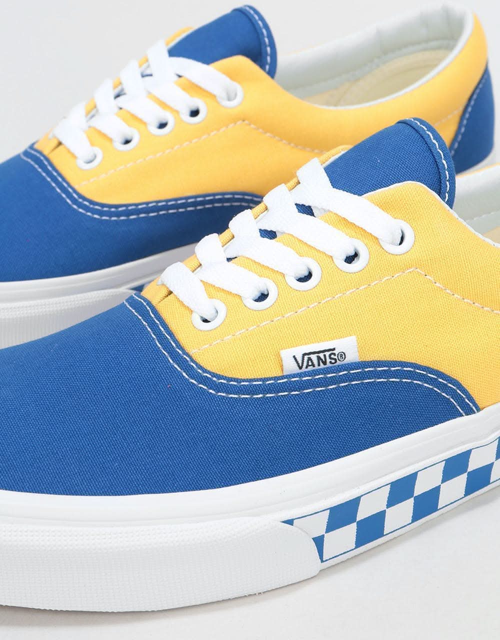 Vans Era Skate Shoes - (BMX Checkerboard) True Blue/Yellow