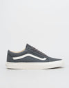 Vans Old Skool Skate Shoes - (Vansbuck) Asphalt/Blanc De Blanc