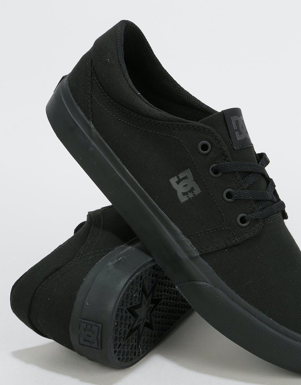 DC Trase TX Skate Shoes - Black/Black/Black