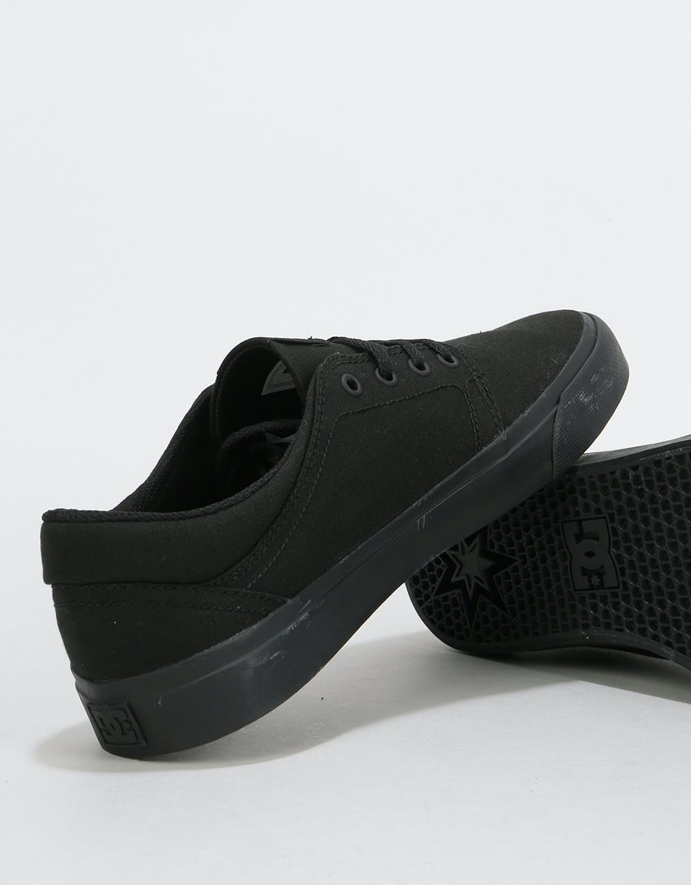 DC Trase TX Skate Shoes - Black/Black/Black