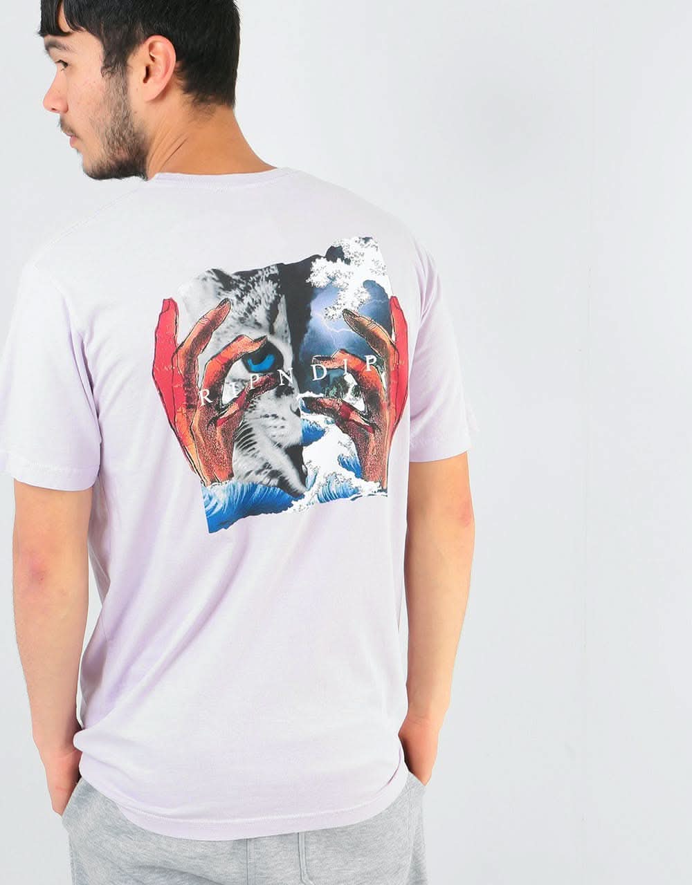 RIPNDIP Split T-Shirt -  Lavender