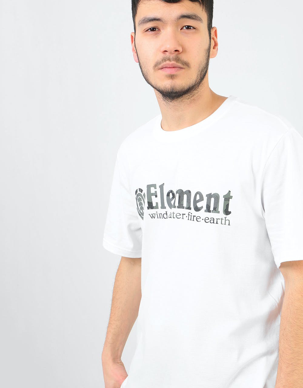 Element Bark Horizontal T-Shirt - Optic White