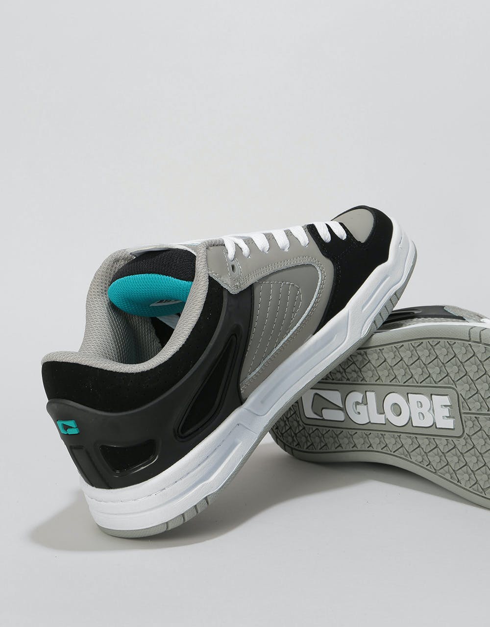 Globe Agent Skate Shoes - Black/Charcoal/Teal