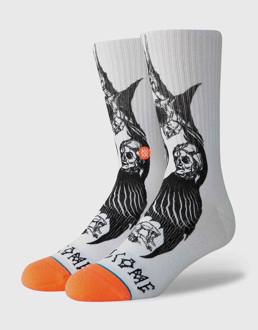 Stance x Welcome Darkness Classic Crew Socks - White
