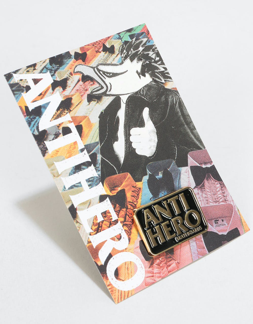 Anti Hero Black Hero Pin - Gold/Black