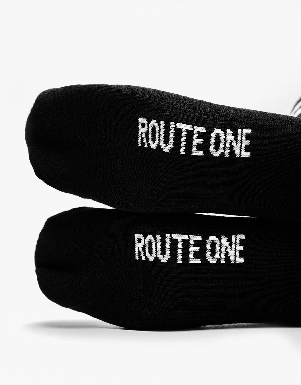 Route One Classic Crew Socks - Black/White