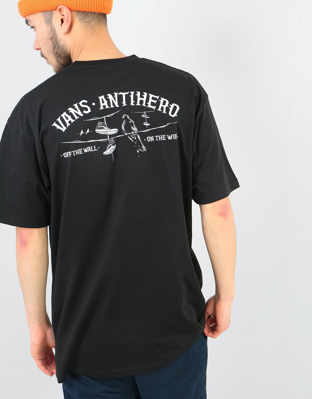 Vans x Anti Hero On the Wire T-Shirt - Black