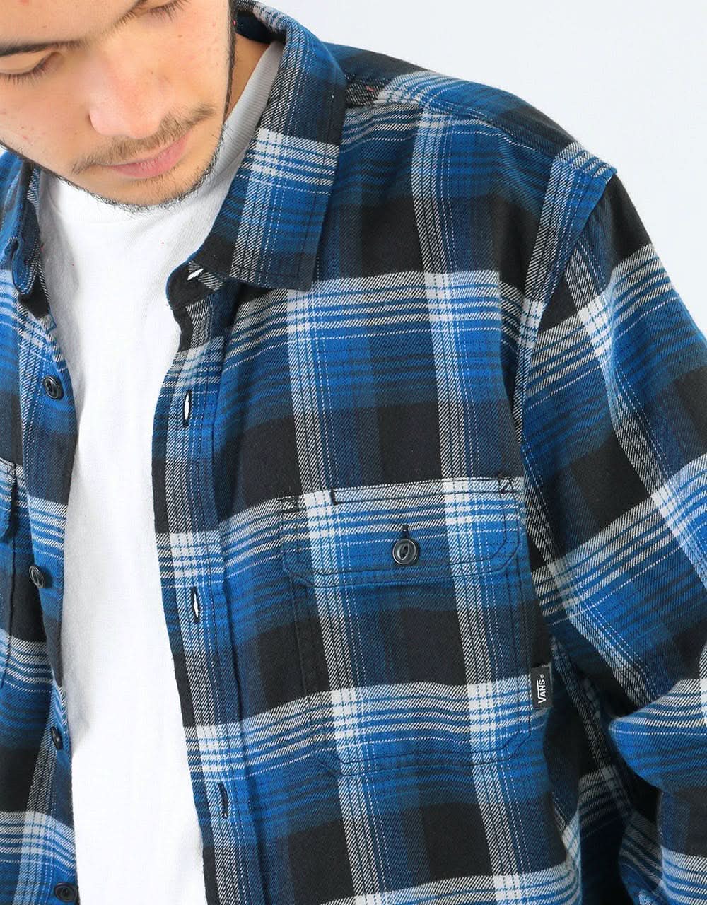 Vans x Anti Hero Wired L/S Flannel Shirt - True Blue/Black