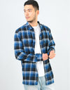 Vans x Anti Hero Wired L/S Flannel Shirt - True Blue/Black