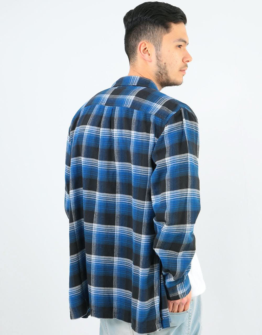 Vans x Anti Hero Wired L/S Flannel Shirt - True Blue/Black