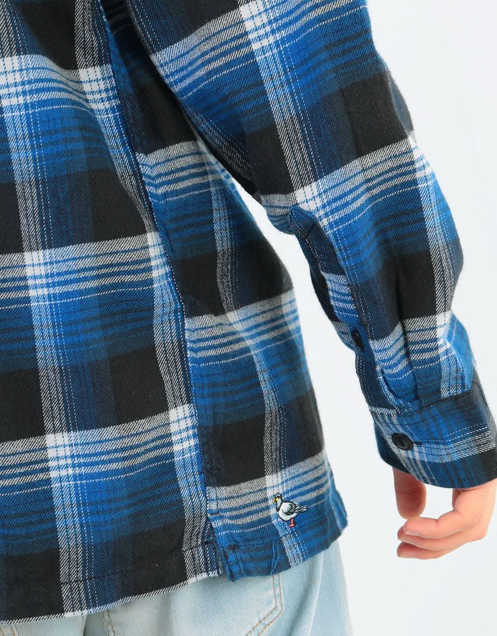 Vans x Anti Hero Wired L/S Flannel Shirt - True Blue/Black