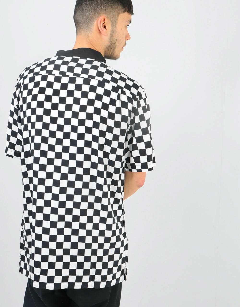 Vans Checker Camp S/S Shirt - White/Black