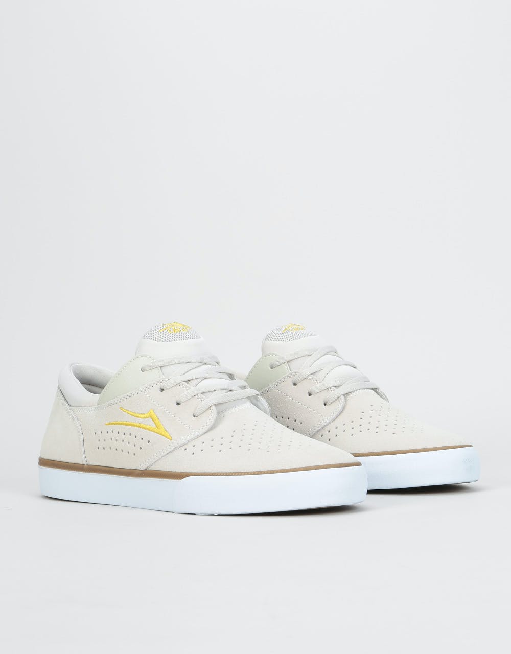 Lakai Freemont Vulc Skate Shoes - White Suede