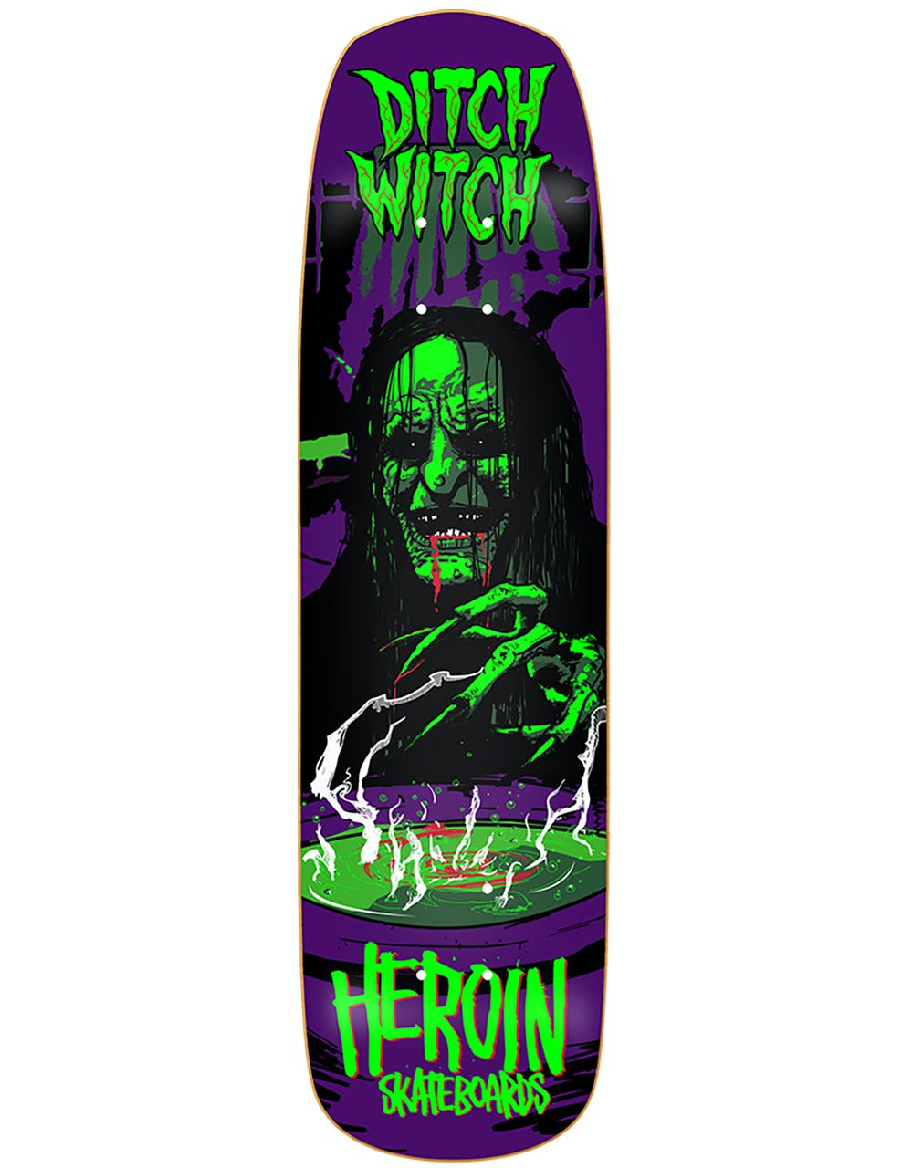 Heroin Ditch Witch II Skateboard Deck - 8.6"